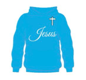 JESUS Hoodies (Light Blue)