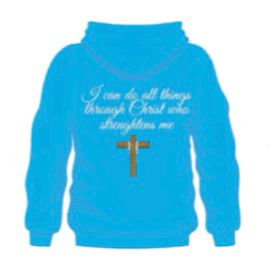 JESUS Hoodies (Light Blue)